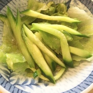 レタスときゅうりの煮浸し○糖質オフ・ダイエット